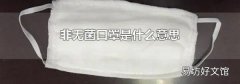 非无菌口罩是什么意思