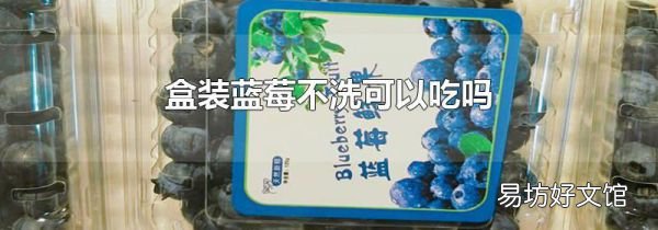 盒装蓝莓不洗可以吃吗