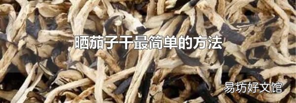 曬茄子干最簡單的方法