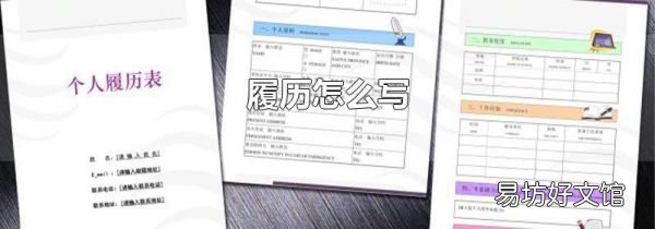履历怎么写