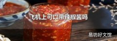 飞机上可以带辣椒酱吗