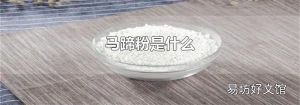 马蹄粉是什么