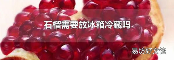 石榴需要放冰箱冷藏吗