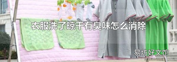 衣服洗了晾干有臭味怎么消除
