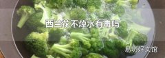 西兰花不焯水有毒吗