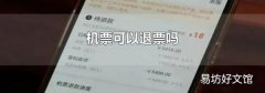 机票可以退票吗