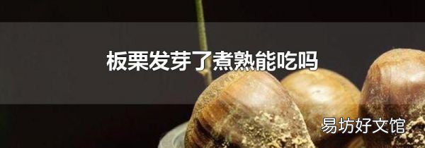 板栗發(fā)芽了煮熟能吃嗎