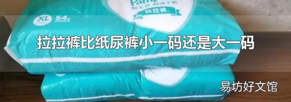 拉拉褲比紙尿褲小一碼還是大一碼