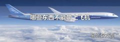 哪些东西不能带上飞机