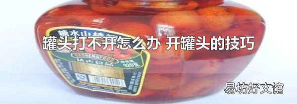 罐头打不开怎么办 开罐头的技巧