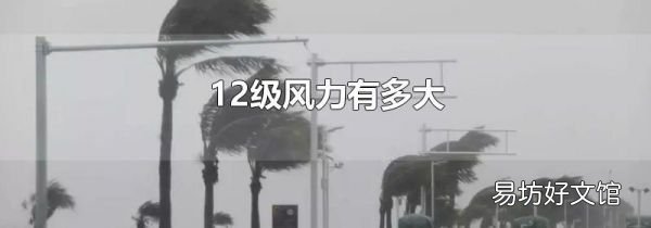 12級風(fēng)力有多大