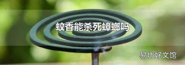蚊香能杀死蟑螂吗