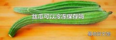 丝瓜可以冷冻保存吗