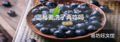 蓝莓要洗了再吃吗