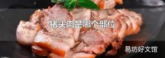 猪头肉是哪个部位