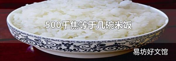 500千焦等于几碗米饭