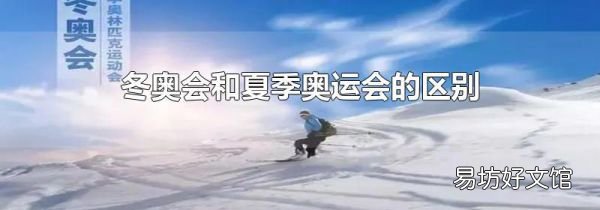 冬奥会和夏季奥运会的区别