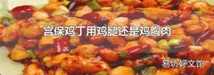 宫保鸡丁用鸡腿还是鸡胸肉