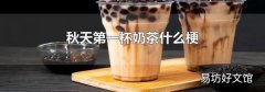 秋天第一杯奶茶什么梗