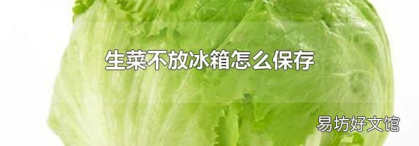 生菜不放冰箱怎么保存