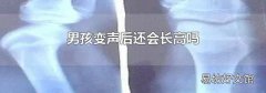 男孩变声后还会长高吗