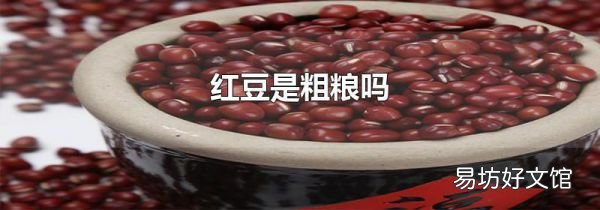 红豆是粗粮吗