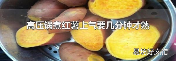高壓鍋煮紅薯上氣要幾分鐘才熟