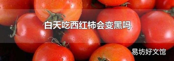 白天吃西红柿会变黑吗