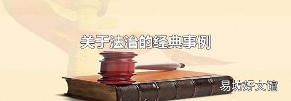 关于法治的经典事例