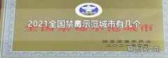 2021全国禁毒示范城市有几个