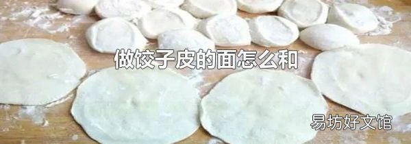 做饺子皮的面怎么和