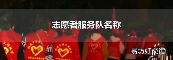 志愿者服务队名称