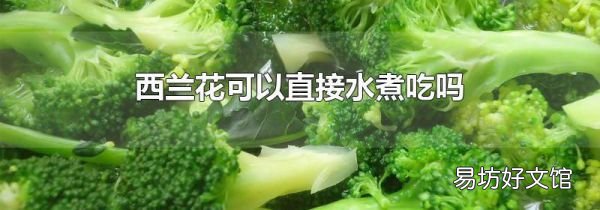 西兰花可以直接水煮吃吗