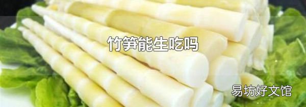 竹笋能生吃吗