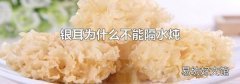 银耳为什么不能隔水炖