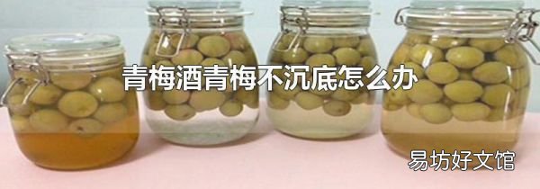 青梅酒青梅不沉底怎么办