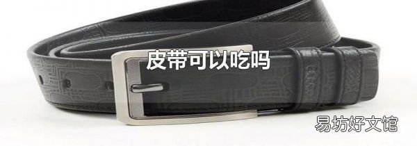 皮帶可以吃嗎