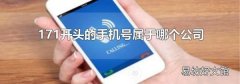 171开头的手机号属于哪个公司