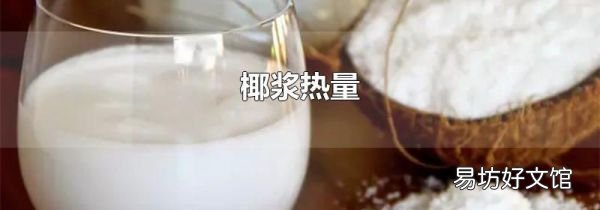 椰浆热量