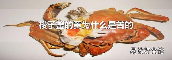 梭子蟹的黄为什么是苦的