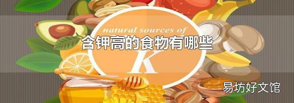 含钾高的食物有哪些