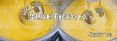 蛋糕膨胀不起来为什么
