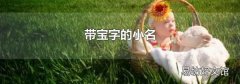 带宝字的小名