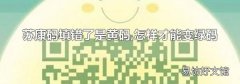 苏康码填错了是黄码,怎样才能变绿码