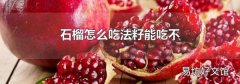 石榴怎么吃法籽能吃不