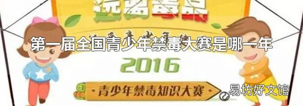 第一届全国青少年禁毒大赛是哪一年
