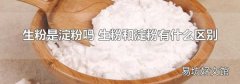 生粉是淀粉吗 生粉和淀粉有什么区别
