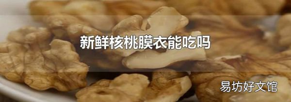 新鲜核桃膜衣能吃吗