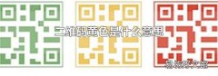 二维码黄色是什么意思