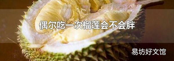 偶尔吃一次榴莲会不会胖